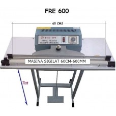 Aparat profesional de sigilat pungi cu pedala FRE-600 Aparat profesional de sigilat pungi cu pedala FRE-600